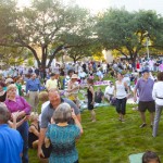 Crowds flocked to Market Square on opening day