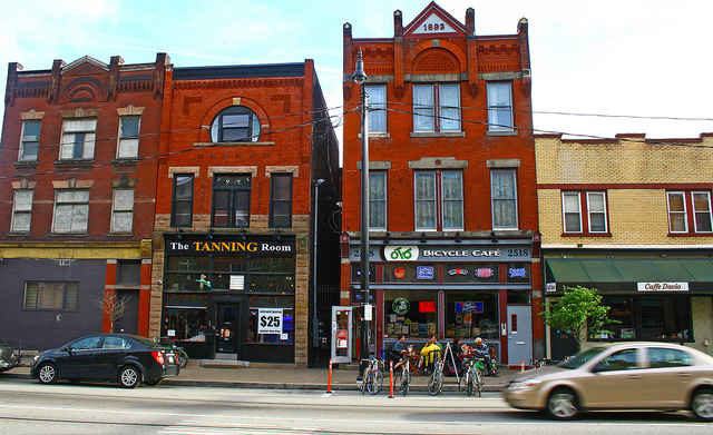 While you're in town, make sure to stop by the Bicycle Cafe, a business that's so bike-friendly, it's staked its name on the claim / Photo: luiginter via Flickr