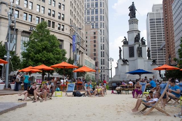 The Beach at Campus Martius in full swing (Photo: PPS)